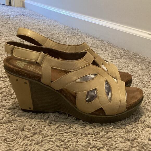 Dansko Womens Felicia Wedge Sandals EU 40 US 9.5 10 Tan Brown Comfort Boho - Picture 7 of 13